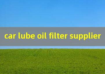 car lube oil filter supplier
